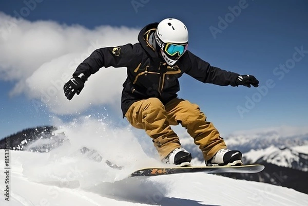 Obraz Person Snowboarding
