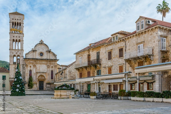 Obraz Plac Hvar, Chorwacja