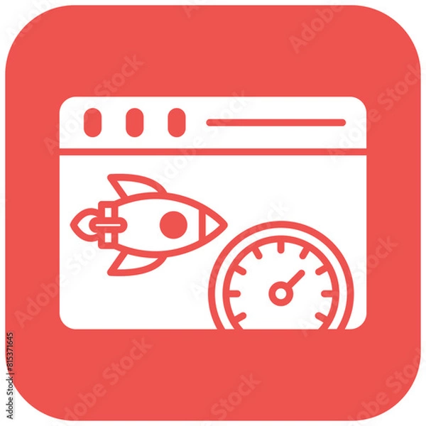 Fototapeta Fast Access icon vector image. Can be used for Web Hosting.