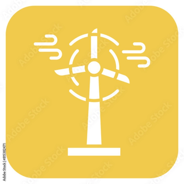 Fototapeta Wind Turbine icon vector image. Can be used for Earth Day.