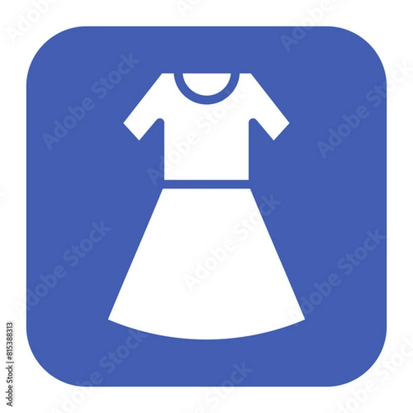 Fototapeta Woman Dress icon vector image. Can be used for Oktoberfest.