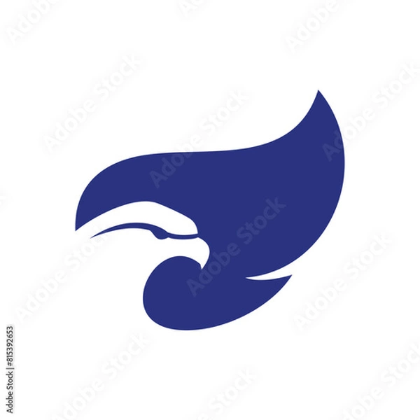 Fototapeta Eagle logo design vector template