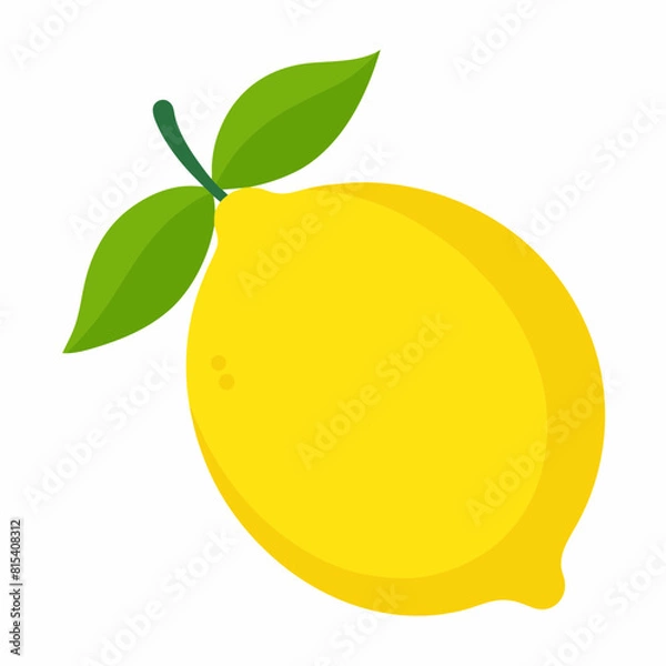 Obraz Lemon icon vector art silhouette illustration