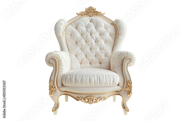 Obraz Arm Chair isolated on transparent background