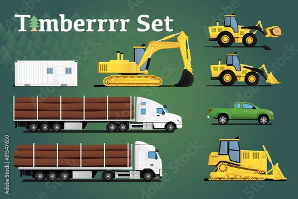 Obraz Timber Set Industry