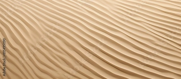 Obraz Closeup of sand texture with a horizontal beach pattern offering copy space for text