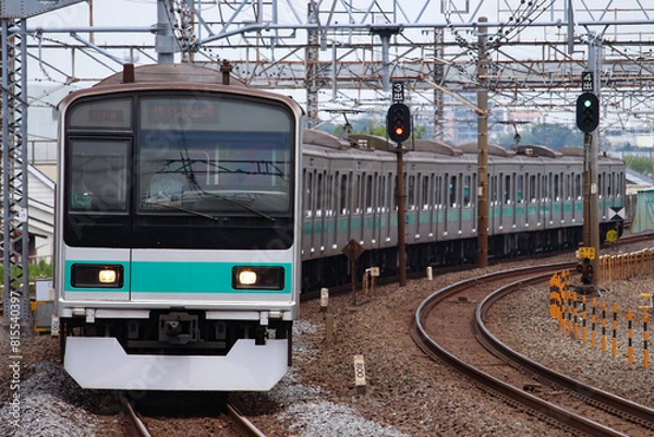 Fototapeta 通勤電車 常磐線209系