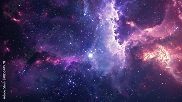 Fototapeta Starry sky starfall night. Selective focus.