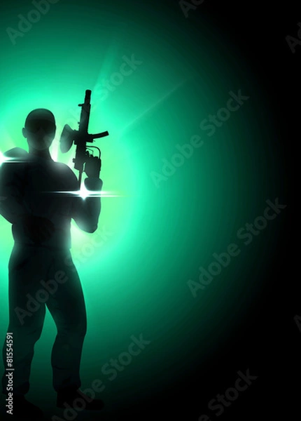 Obraz Paintball or airsoft background