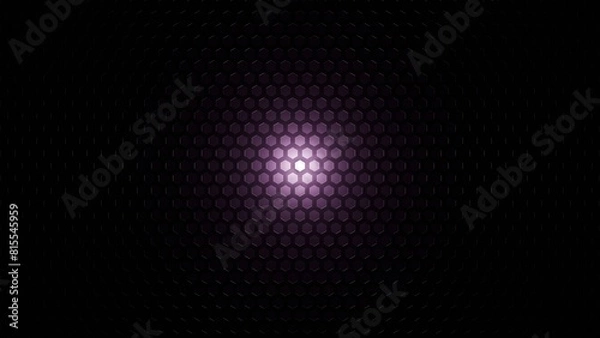 Fototapeta Abstract hexagon 3d wall with light ffects