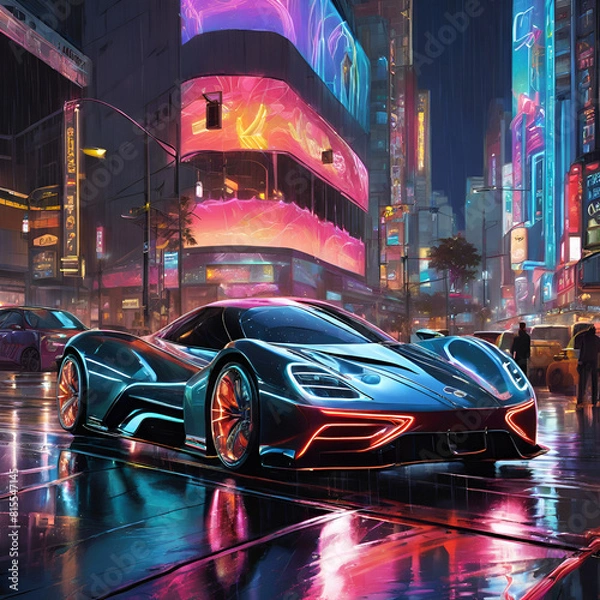 Obraz wheel at night