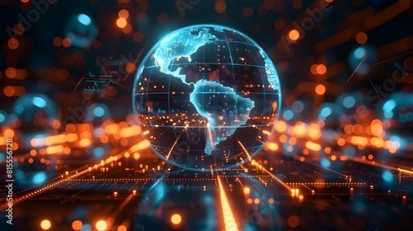 Obraz background with code