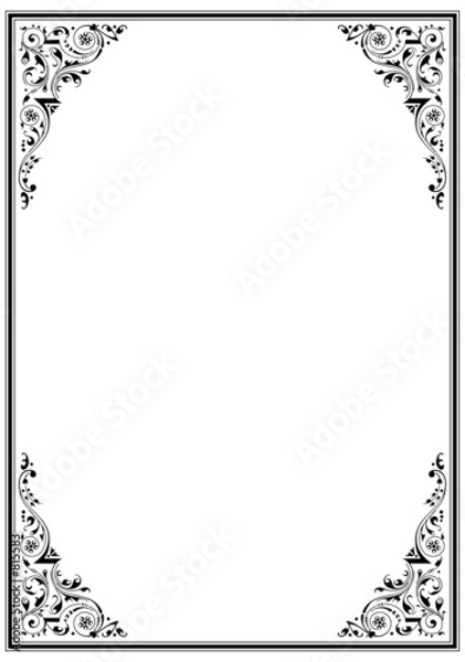 Obraz frame with ornament 03