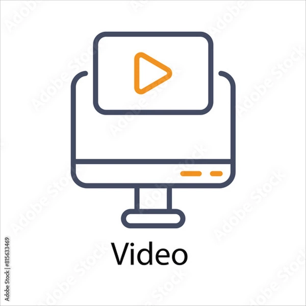 Fototapeta Video Vector icon