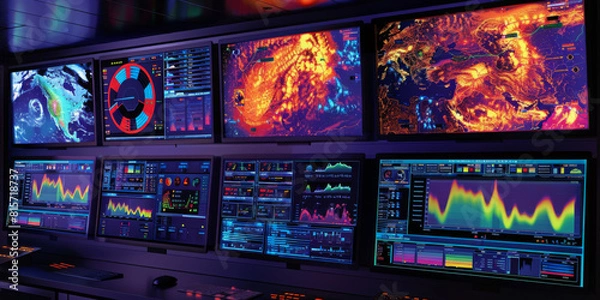 Fototapeta AI in analyzing meteorological data