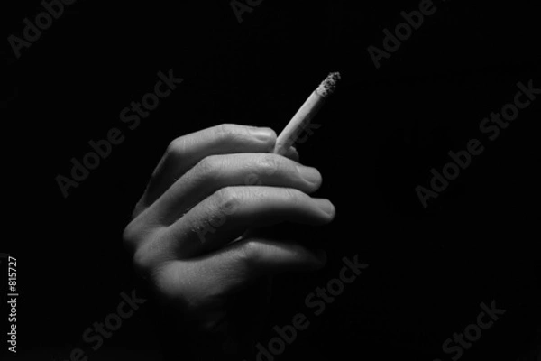 Obraz smoker b&w