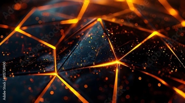 Fototapeta Radiant Geometric Patterns in Iridescent Neon Glow Mesmerizing Futuristic Abstract Wallpaper
