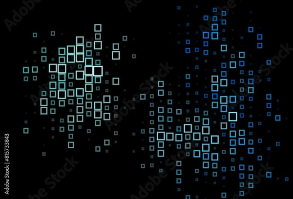 Fototapeta Dark BLUE vector layout with lines, rectangles.