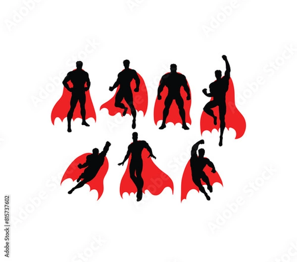 Obraz Super People Silhouettes, art vector design 