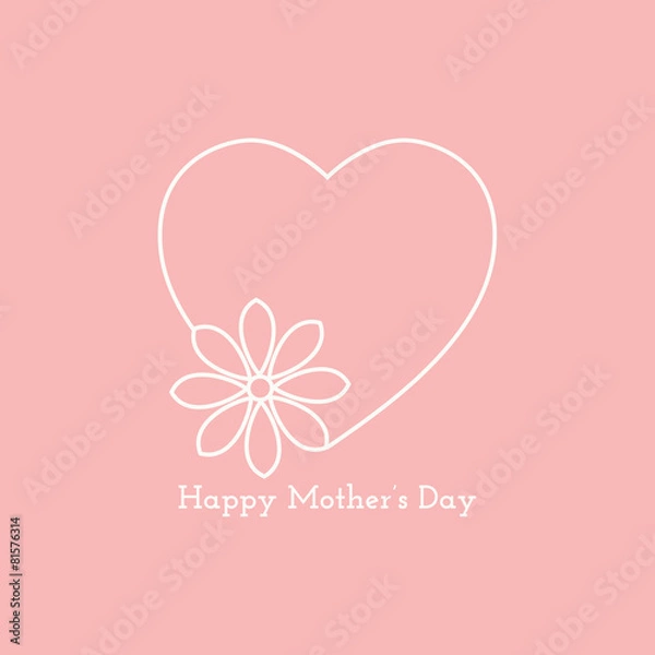 Fototapeta Happy mother day card.
