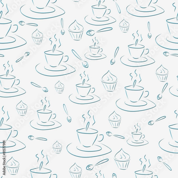 Fototapeta Cups and cakes