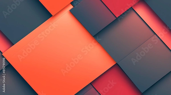 Obraz Simple abstract background with clean lines, red and blue - Seamless tile. Endless and repeat print.