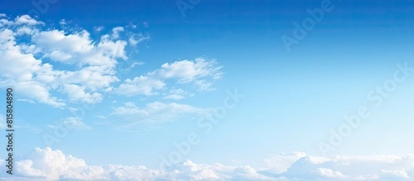 Fototapeta The clear blue sky with no clouds provides a perfect backdrop for a copy space image