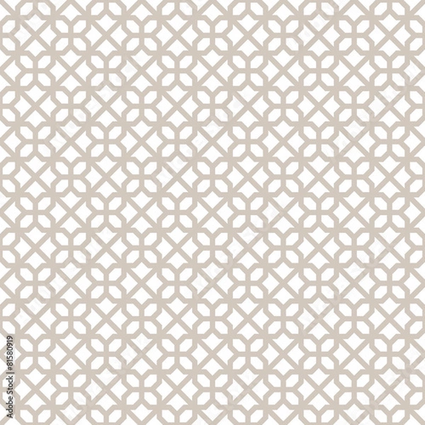 Fototapeta Abstract Decorative Geometric Light Gold & White Pattern