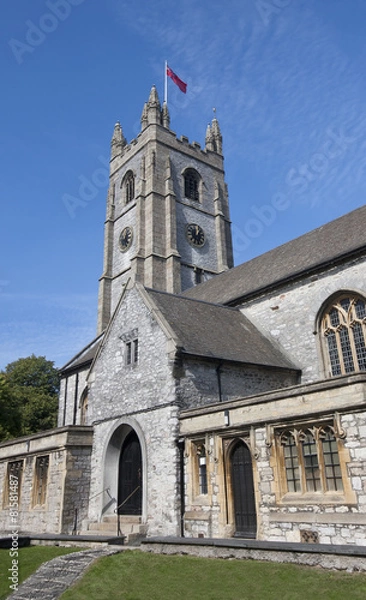 Obraz The Minster Church of St Andrew in Plymouth, Devon - England.