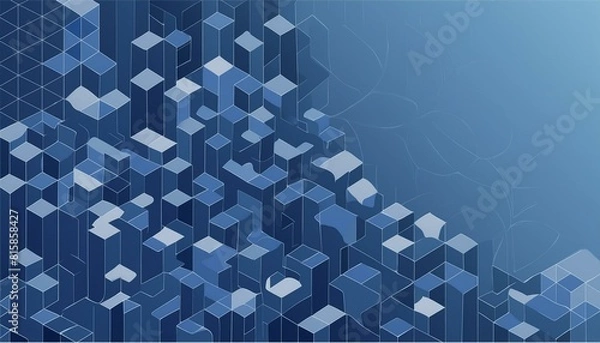 Fototapeta 3D Cube Shapes