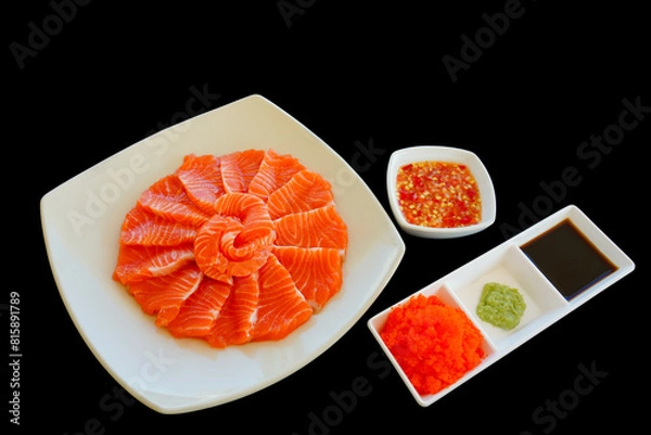 Obraz Fresh salmon fillet.