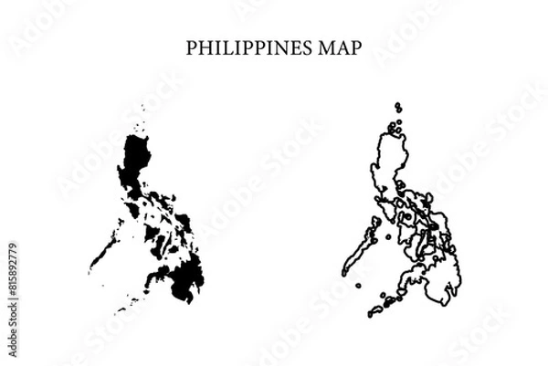 Fototapeta Philippines region map