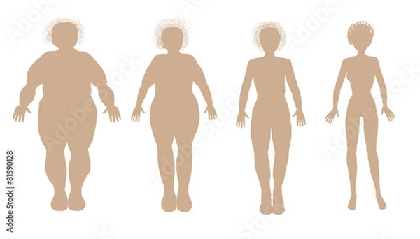 Fototapeta Изолированный Похудение Диета Ожирение Вес