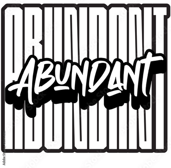 Obraz Abundant Typography Design for Streetwear Brand