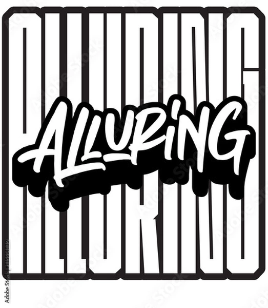 Fototapeta Alluring Typography Design for Streetwear Brand