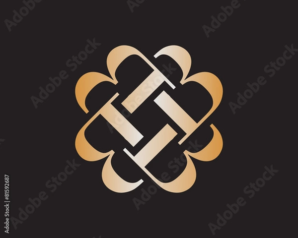 Fototapeta B luxury logo