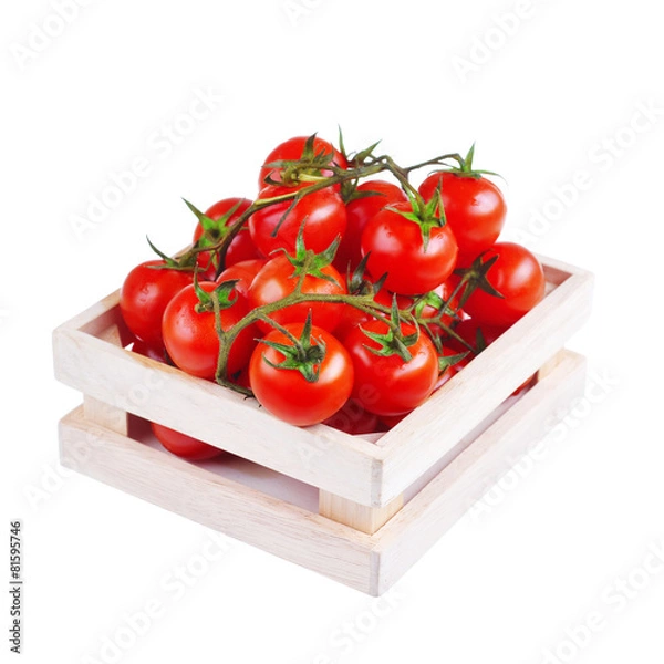 Fototapeta box with tomatoes
