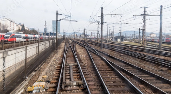 Fototapeta Szyny z miękkimi