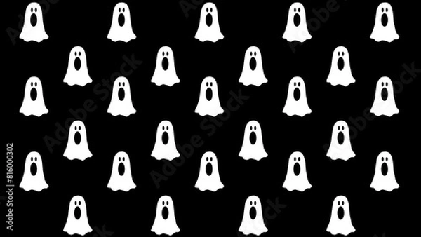 Obraz Black pattern ghost