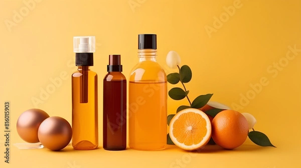 Obraz Body care cosmetics with fruit extracts.