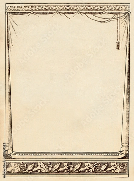 Fototapeta Vintage background on texture paper