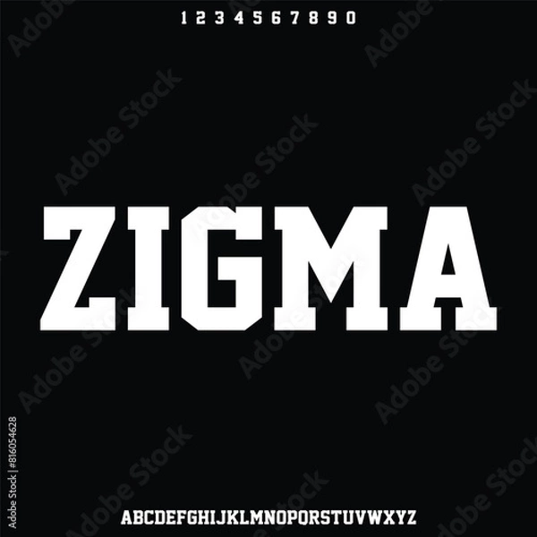 Fototapeta futuristic modern elegant font alphabet vector