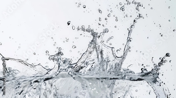 Obraz water splash isolated on white