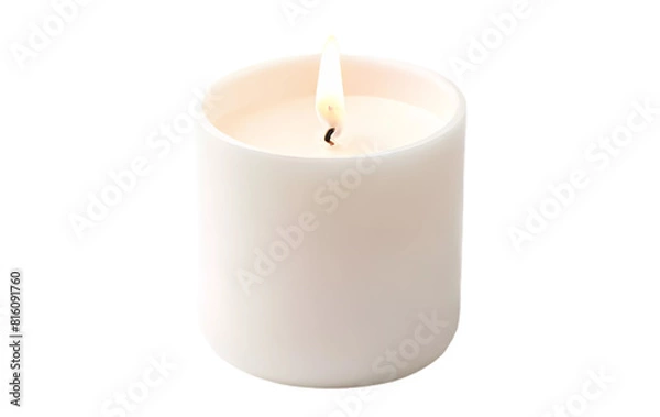 Fototapeta candle isolated on white transparent background PNG 