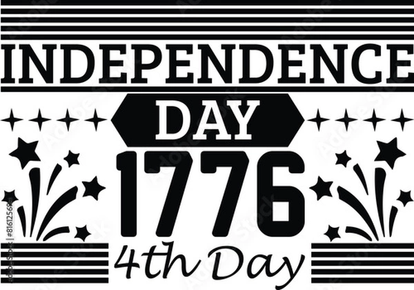 Obraz Independence Day 1776 4th Day