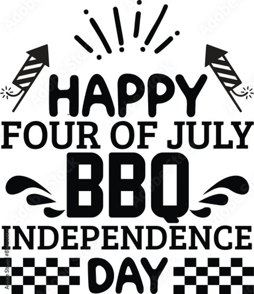 Obraz Happy Four of July Bbq Independence Day