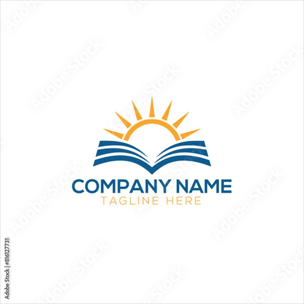 Fototapeta University and academy vector icons. Emblems or shields set for high school
