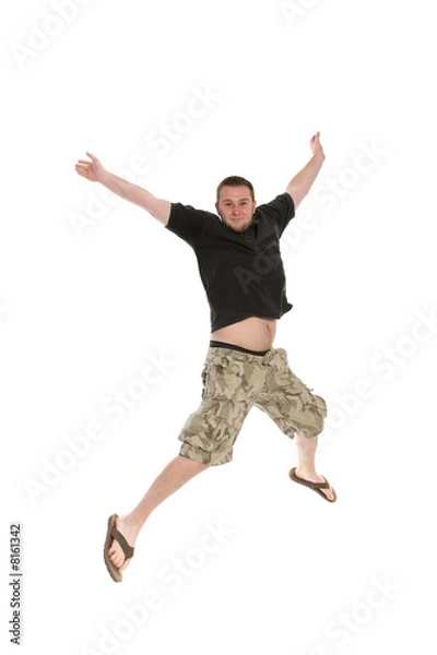 Fototapeta jumping man