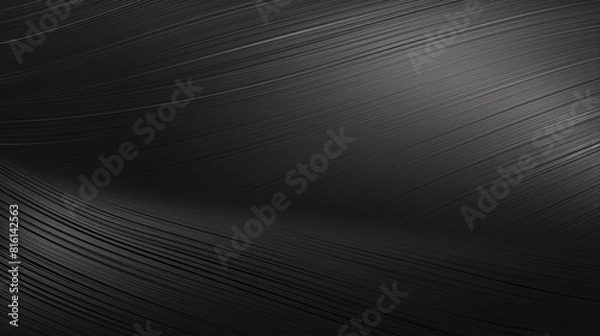 Fototapeta A high-resolution close-up image of a brushed metal surface with elegant horizontal lines indicating a sleek and modern finish