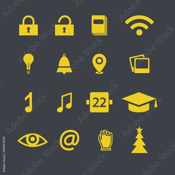 Fototapeta icon sheet